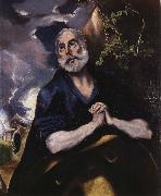 El Greco The Tears of St Peter oil painting on canvas